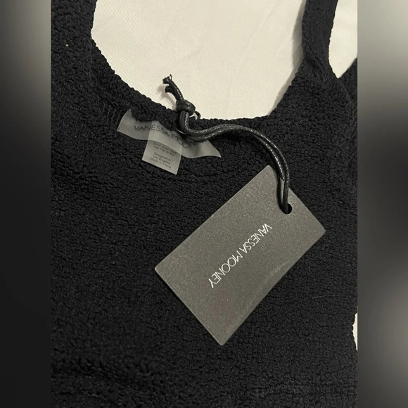 NWT Vanessa Mooney The Vivian 2 in 1 Bodycon Crinkle Mini Dress Top Skirt L - Picture 7 of 9